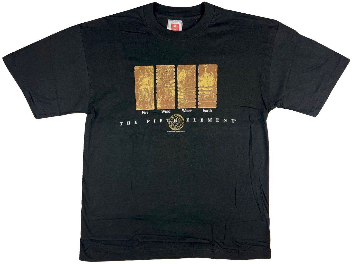 Vintage The Fifth Element Euro Movie Black T-Shirt