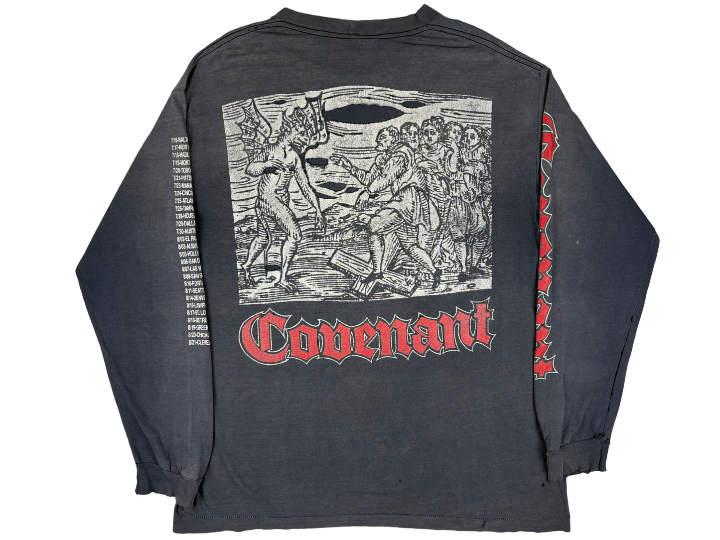 Morbid Angel 'Covenant' Thrashed L/S Shirt