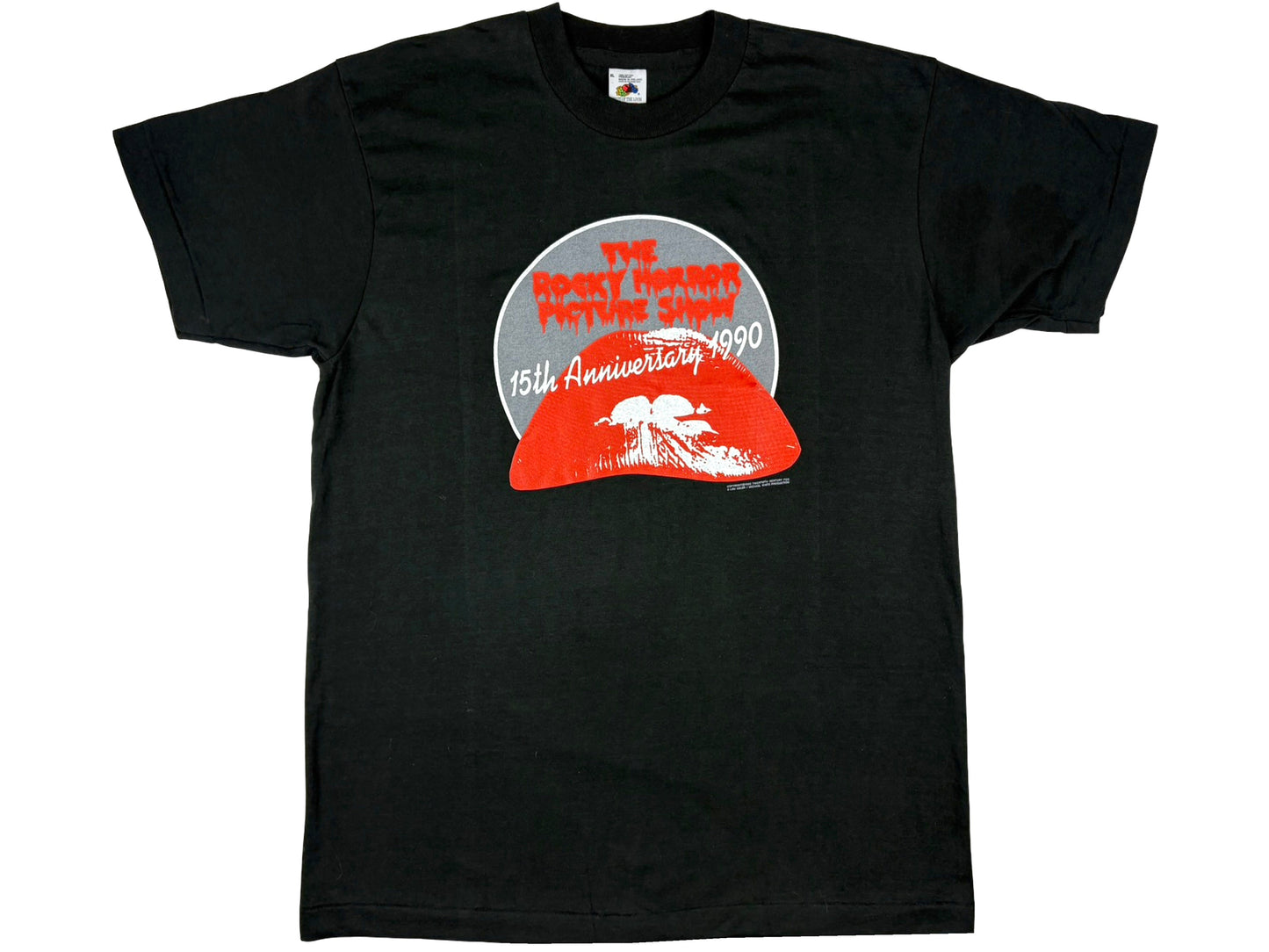 Vintage The Rocky Horror Picture Show 15th Anniversary Black T-Shirt 1990
