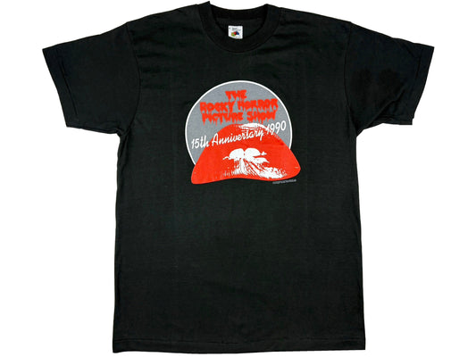 Vintage The Rocky Horror Picture Show 15th Anniversary Black T-Shirt 1990