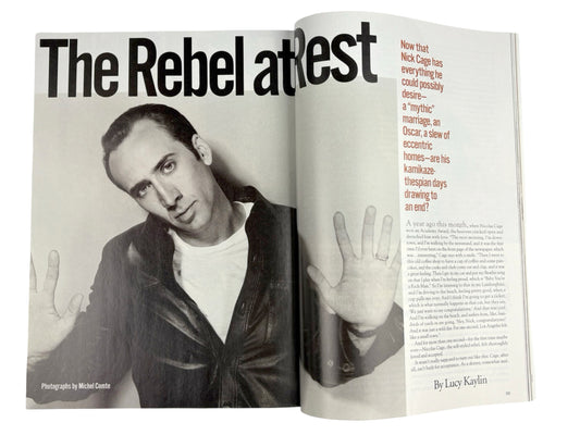 GQ Magazine March 1997 Nicolas Cage