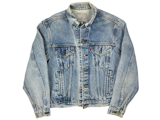 Levi's Jean Jacket w/ Harley-Davidson Motorcycle Patch
