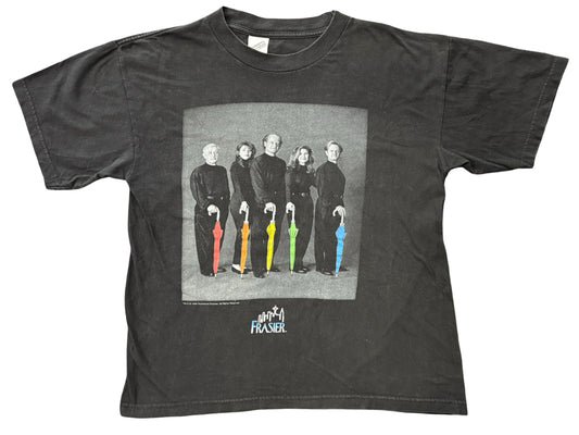 Vintage Frasier Cast Photo with Umbrellas T-Shirt