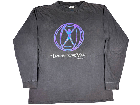 Vintage The Lawnmower Man Movie Black L/S Shirt 90s