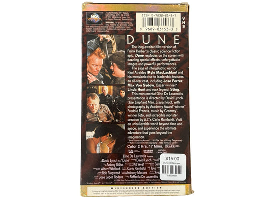 Dune Widescreen Edition VHS