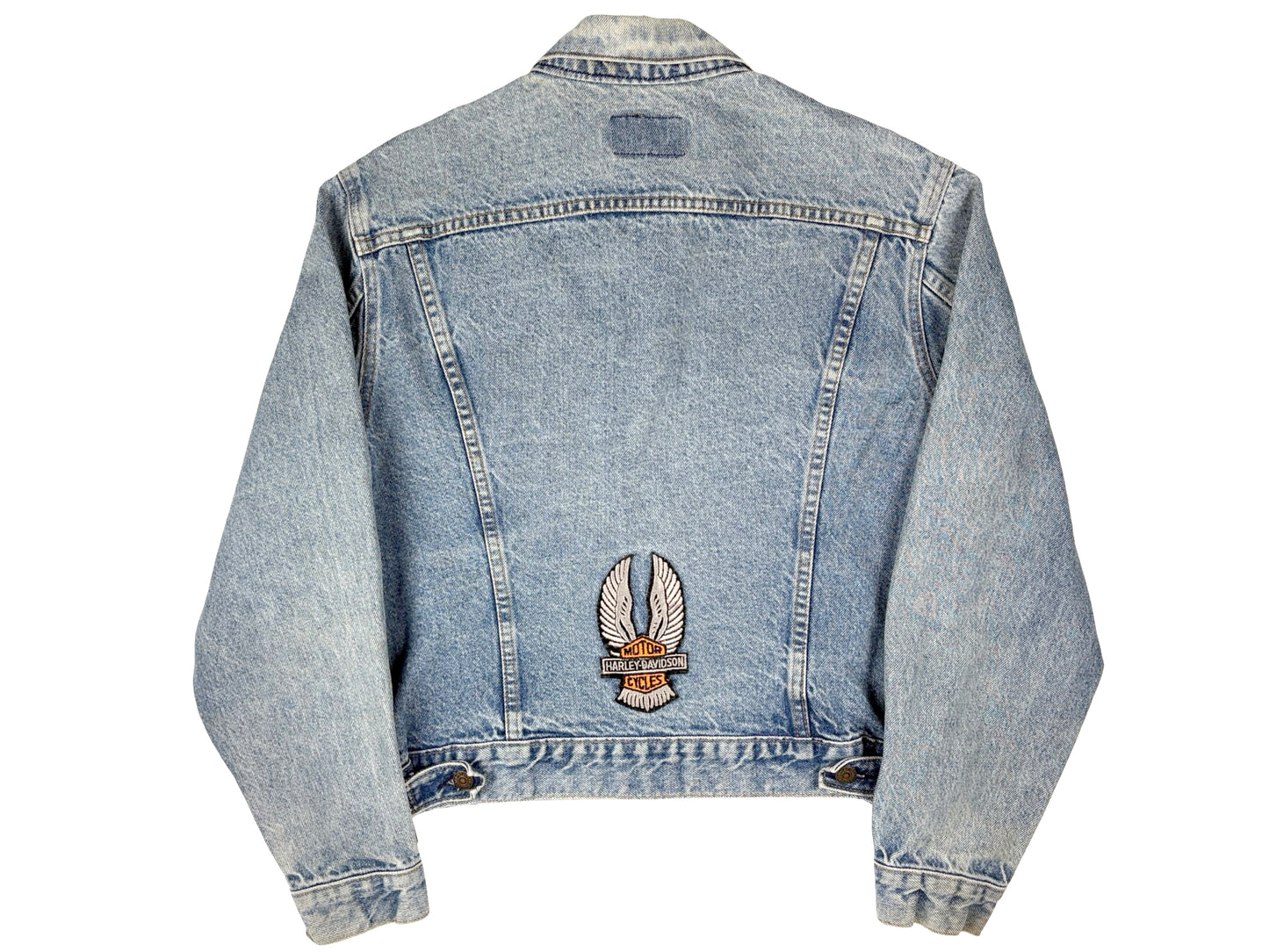 Levi's Jean Jacket w/ Harley-Davidson Motorcycle Patch