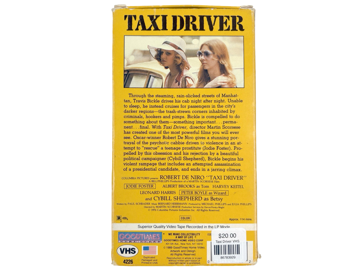 Taxi Driver VHS