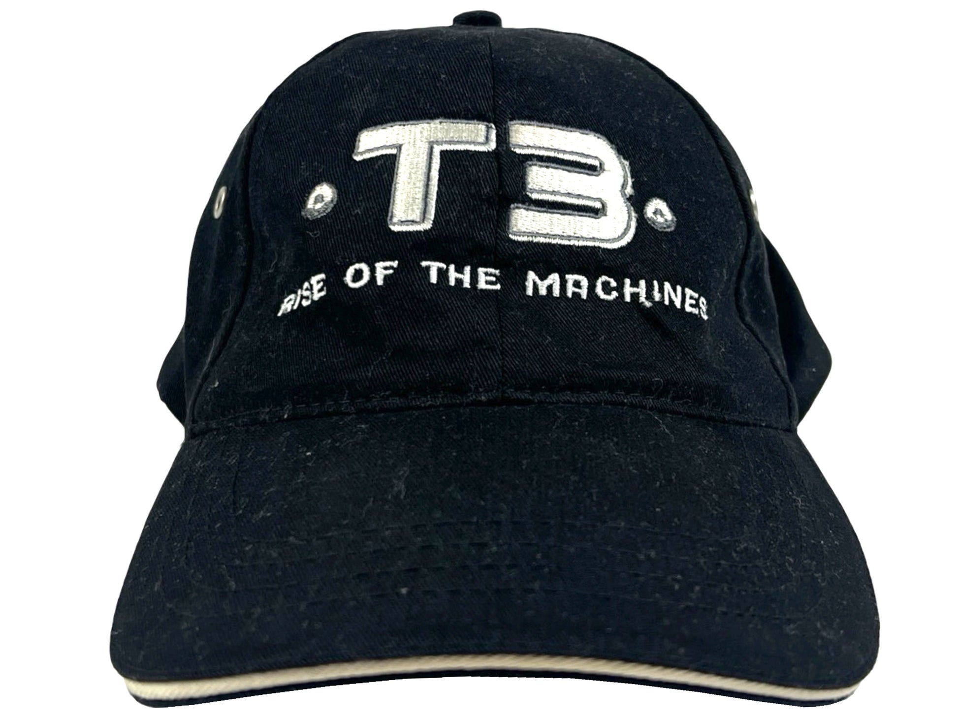 Terminator 3 Cast & Crew Black Strapback Hat T3 Rise of the Machines y2k Movie