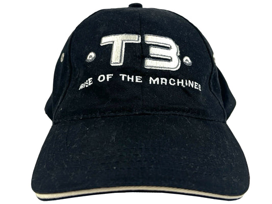 Terminator 3 Cast & Crew Black Strapback Hat T3 Rise of the Machines y2k Movie