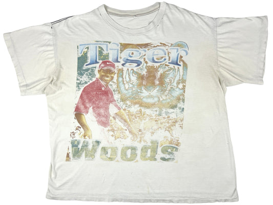 Tiger Woods First Black Masters Championship Bleached T-Shirt