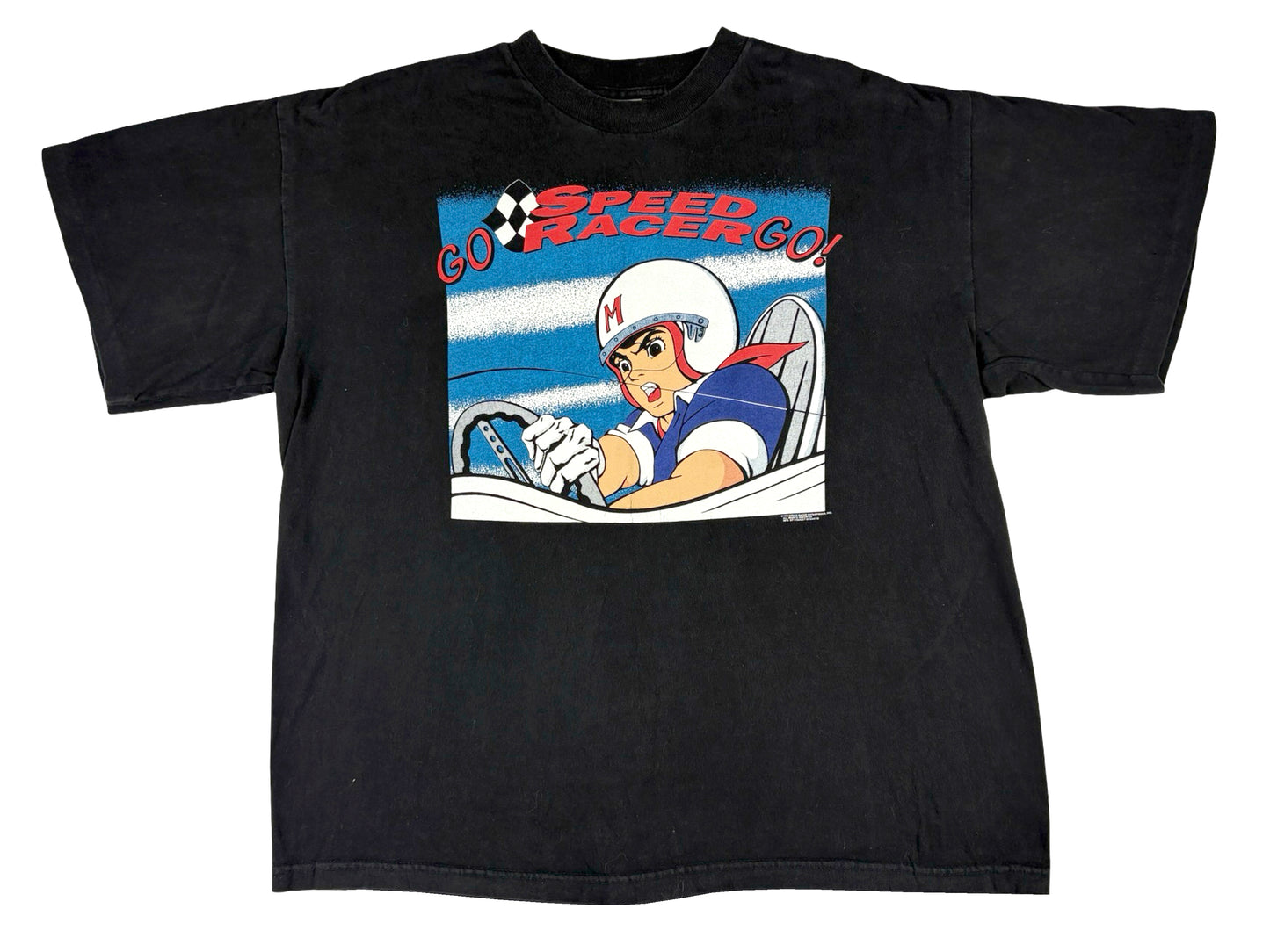 Vintage Speed Racer Anime Black T-Shirt