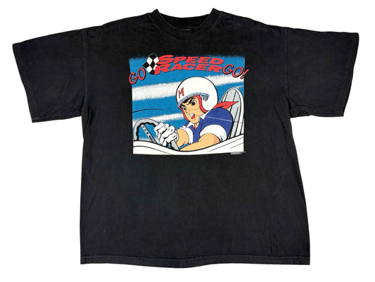 Vintage Speed Racer Anime Black T-Shirt