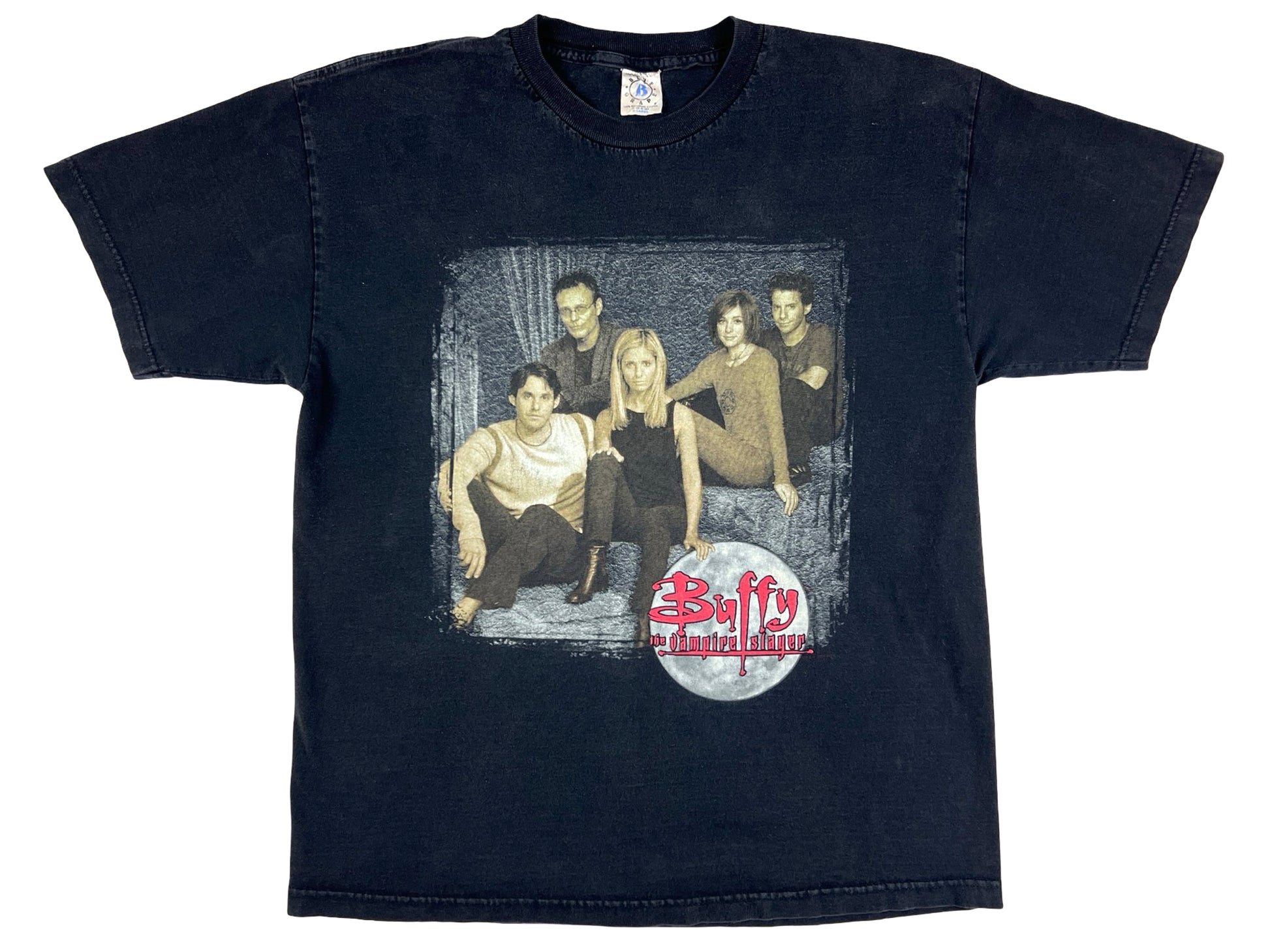 Vintage Buffy The Vampire Slayer Cast Photo T-Shirt TV Show 90s y2k