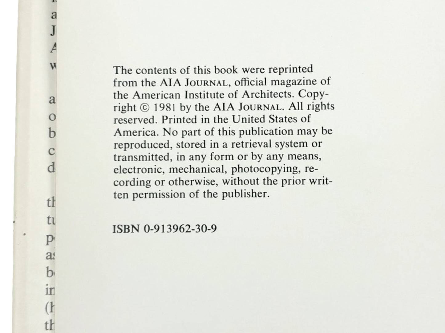 The Annual of American Architecture 1981 Book