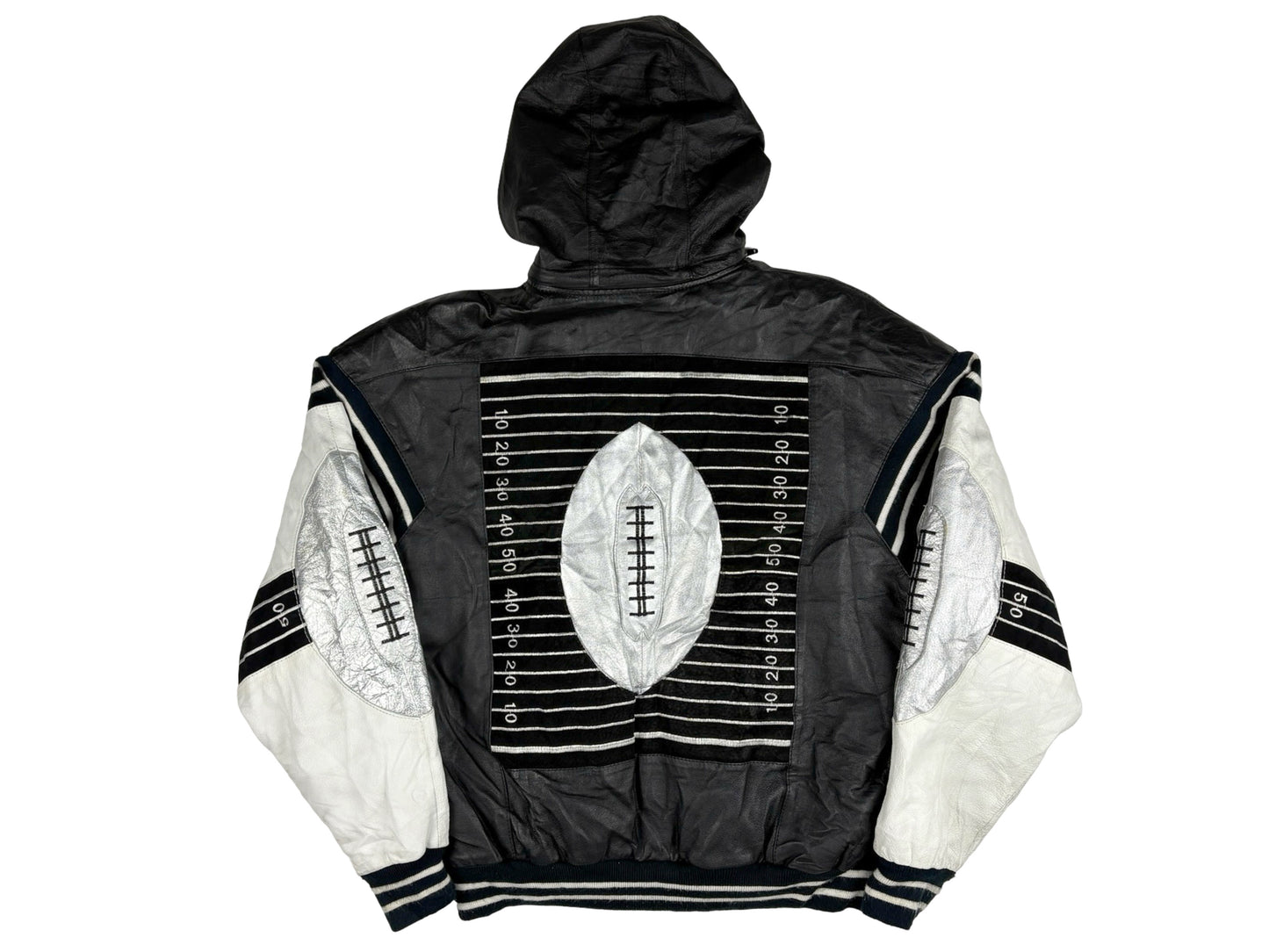 Michael Hoban Leather Football Jacket