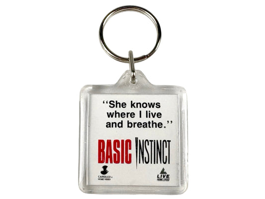 Basic Instinct Square Key Chain