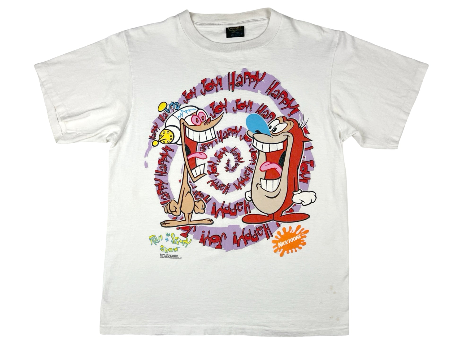 Vintage Ren & Stimpy 'Happy Happy Joy Joy' T-Shirt