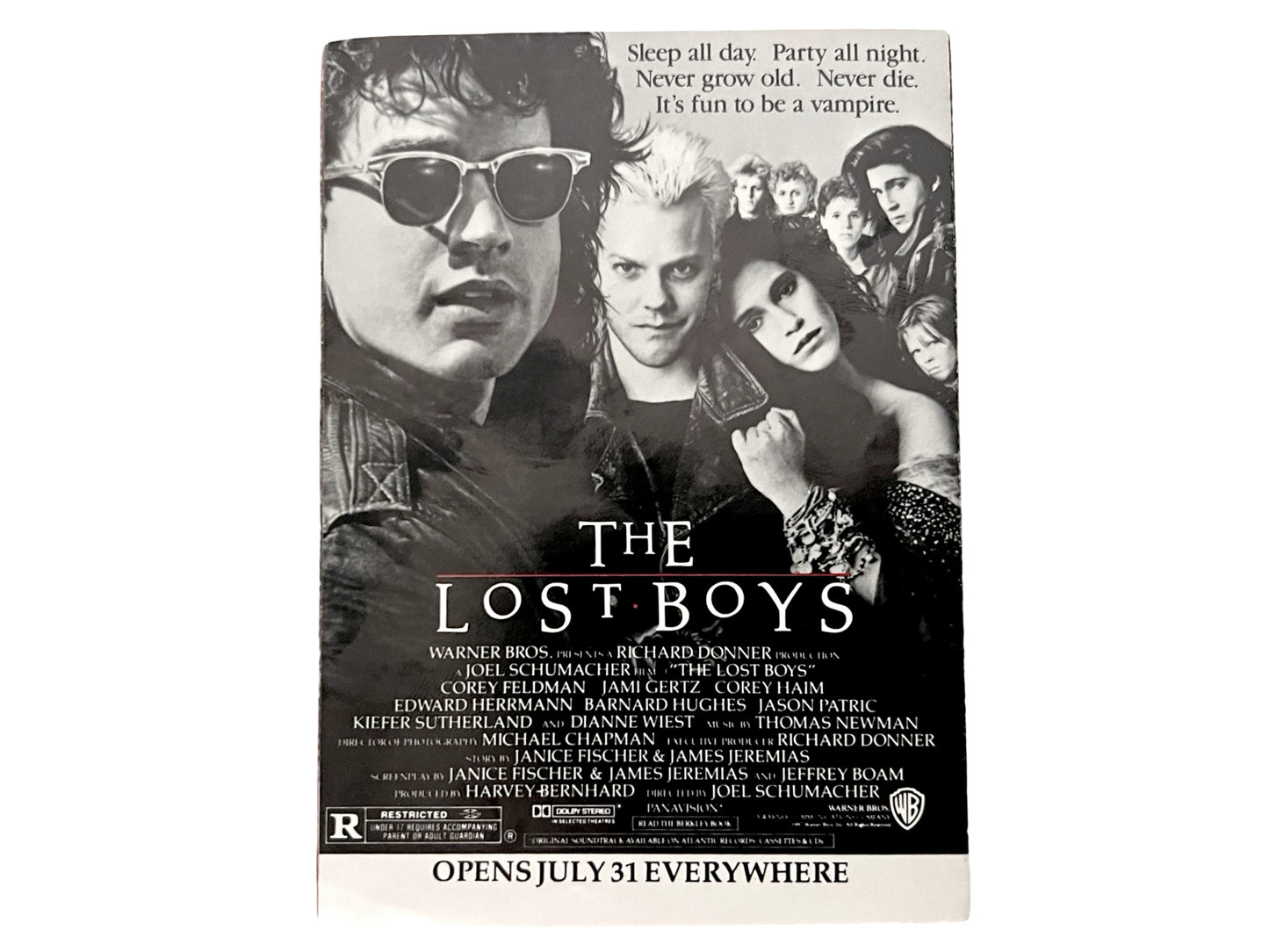 Lost Boys Movie Preview Pamphlet