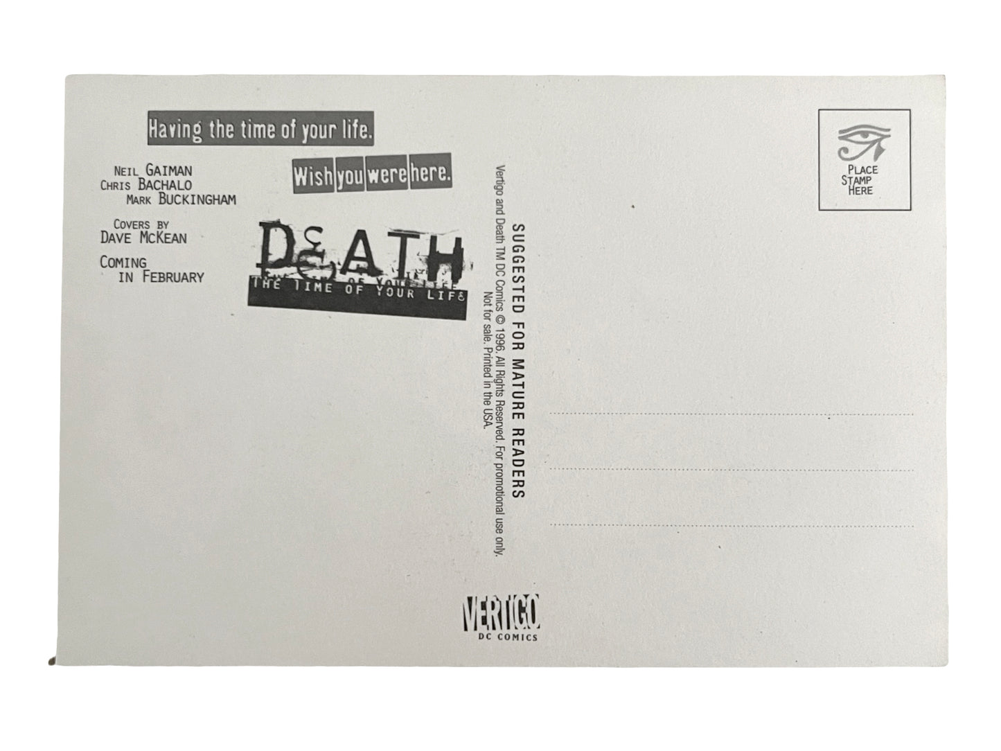 The Sandman Death T-Shirt & Postcards
