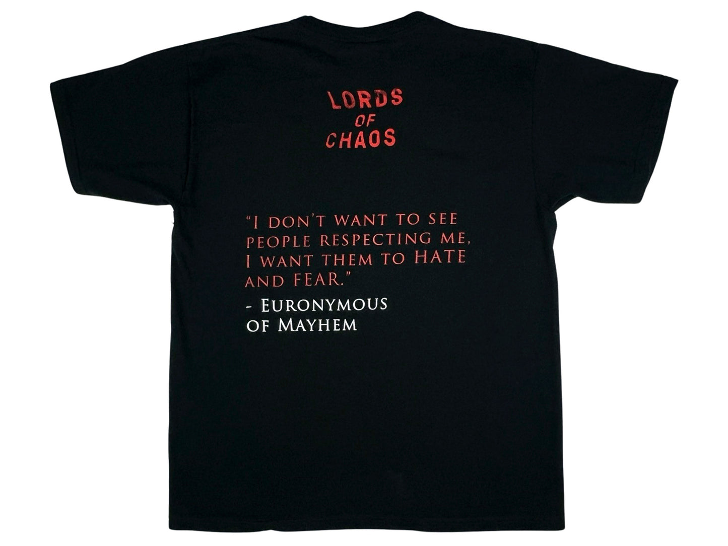 Vintage Lords of Chaos Euronymous Book T-Shirt