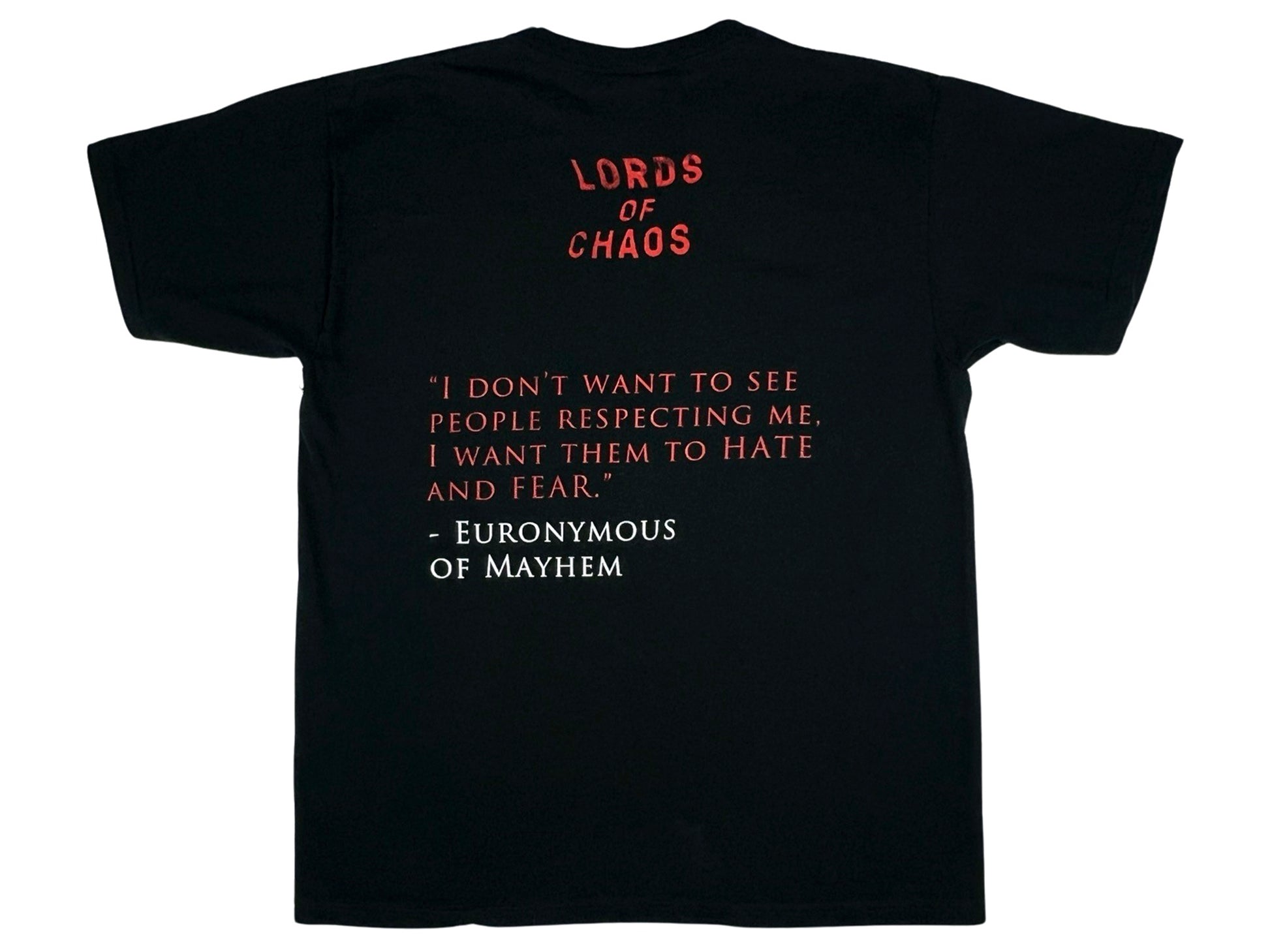 Vintage Lords of Chaos Euronymous Book T-Shirt
