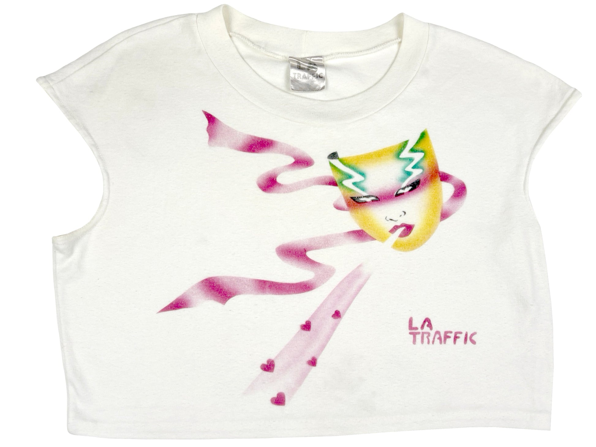Vintage LA Traffic Air Brush Art Sleeveless T-Shirt