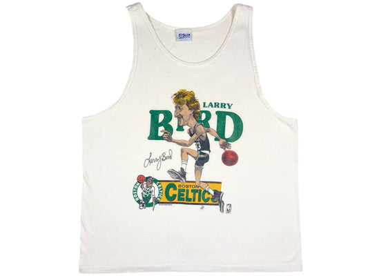 Vintage Boston Celtics Larry Bird Caricature Salem Tank Top
