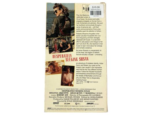 Desperately Seeking Susan VHS
