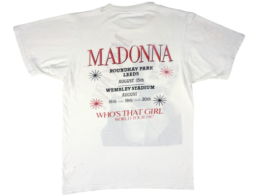 Madonna 'Who's That Girl' UK Tour Dates T-Shirt