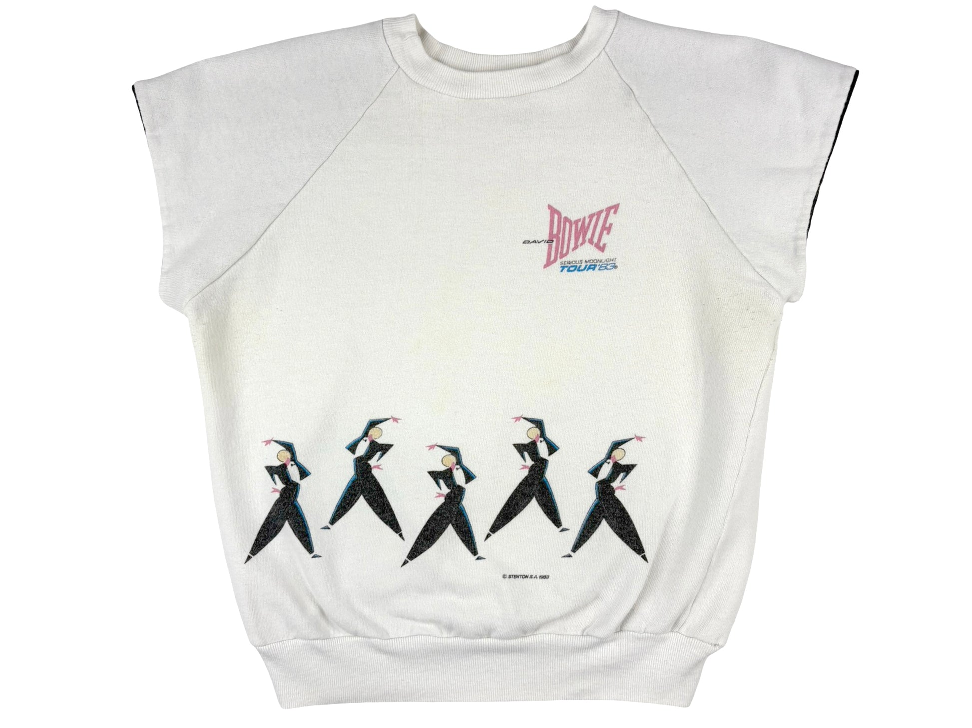 Vintage David Bowie 1983 Tour Sleeveless Sweatshirt