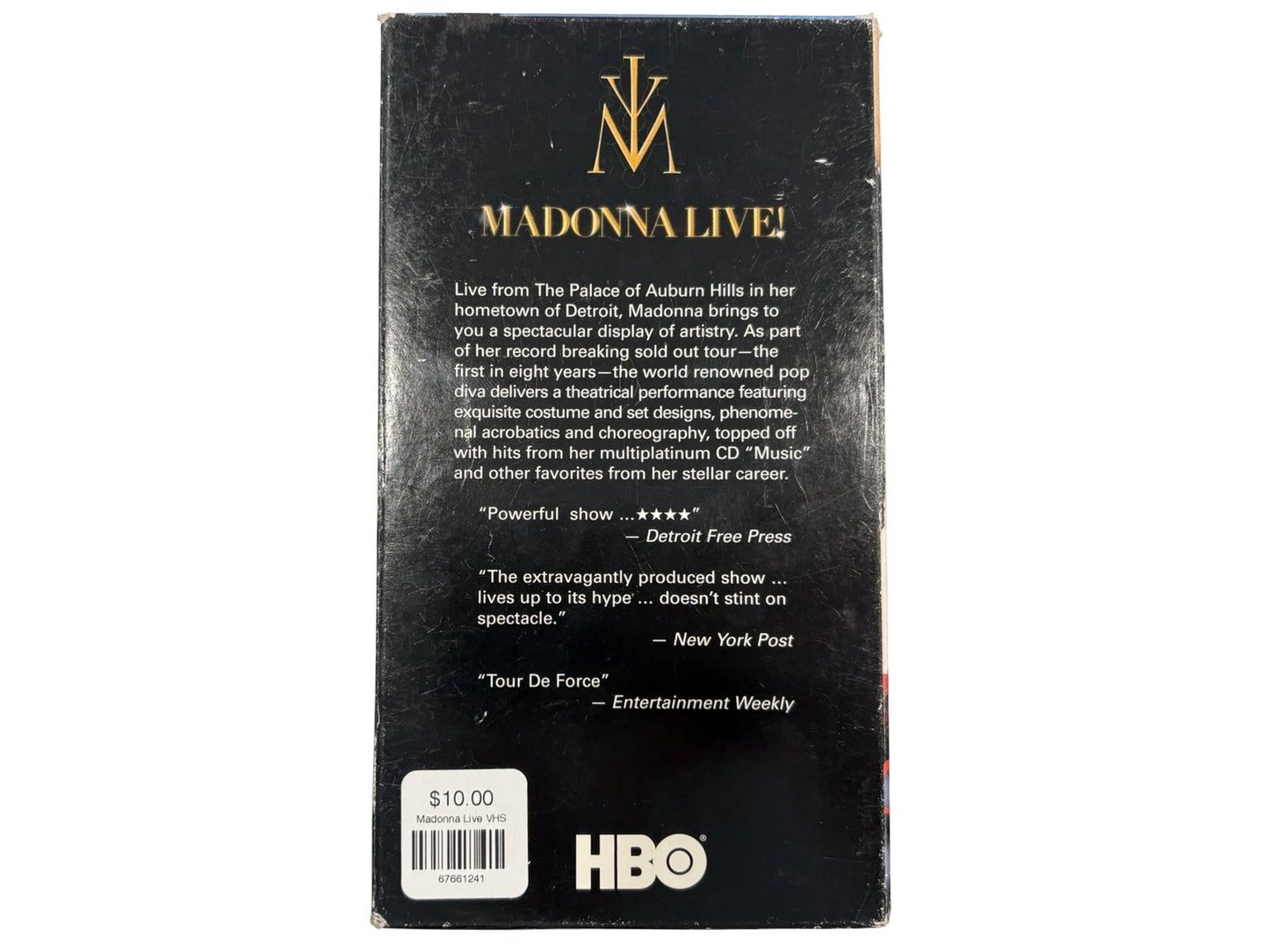Madonna 'Drowned World' Live Tour VHS