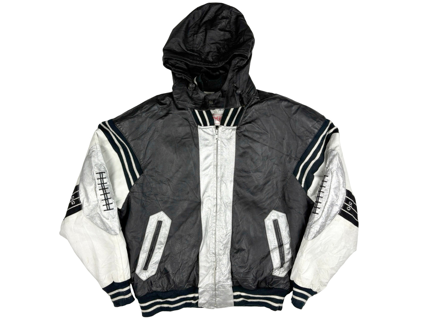 Michael Hoban Leather Football Jacket