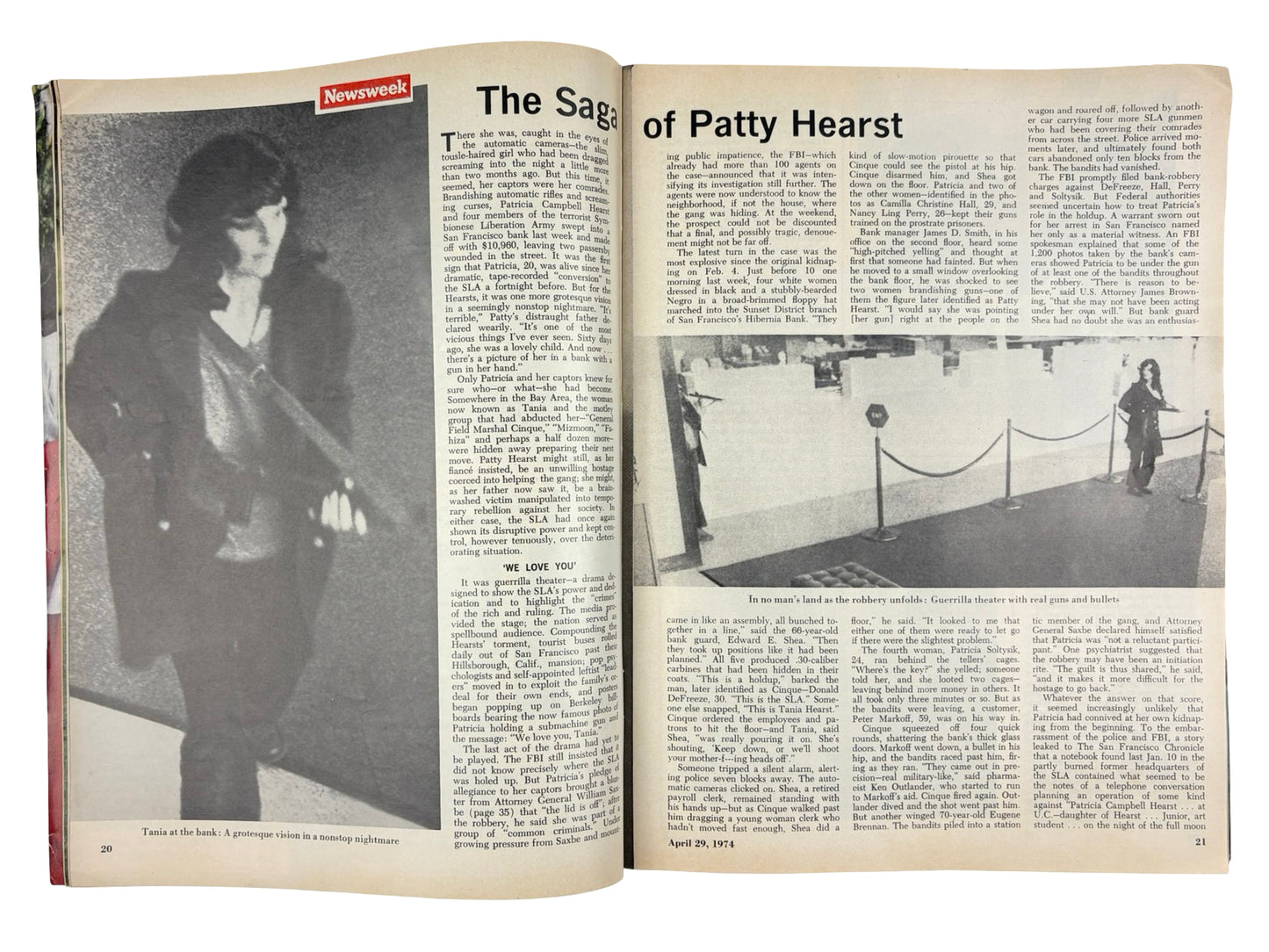 Newsweek The Saga of Patty Hearst April 1974