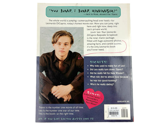Leonardo DiCaprio 'Lovin Leo' Book