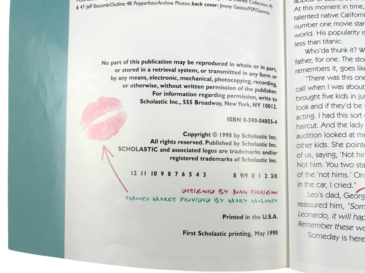 Leonardo DiCaprio 'Lovin Leo' Book