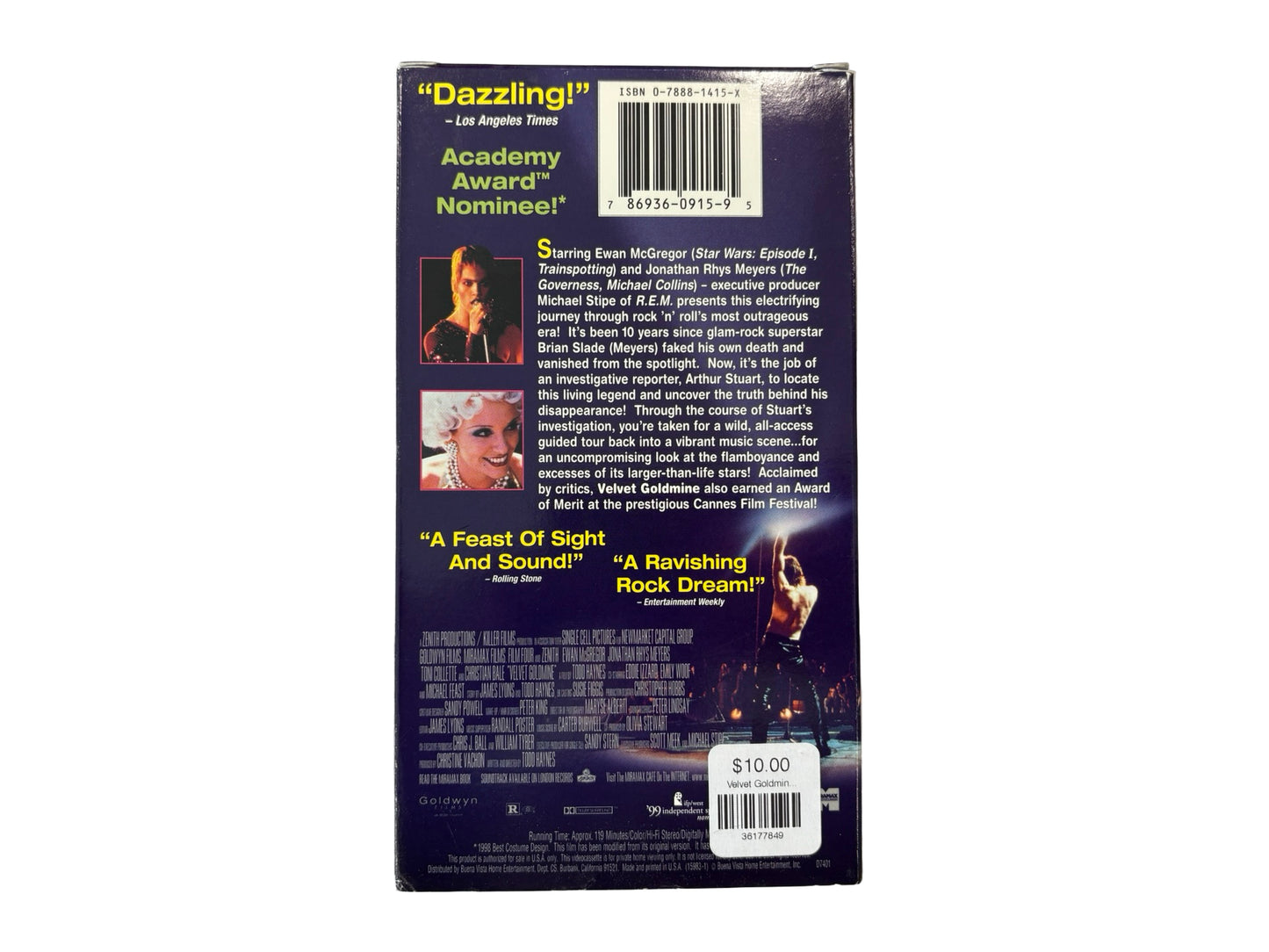 Velvet Goldmine VHS