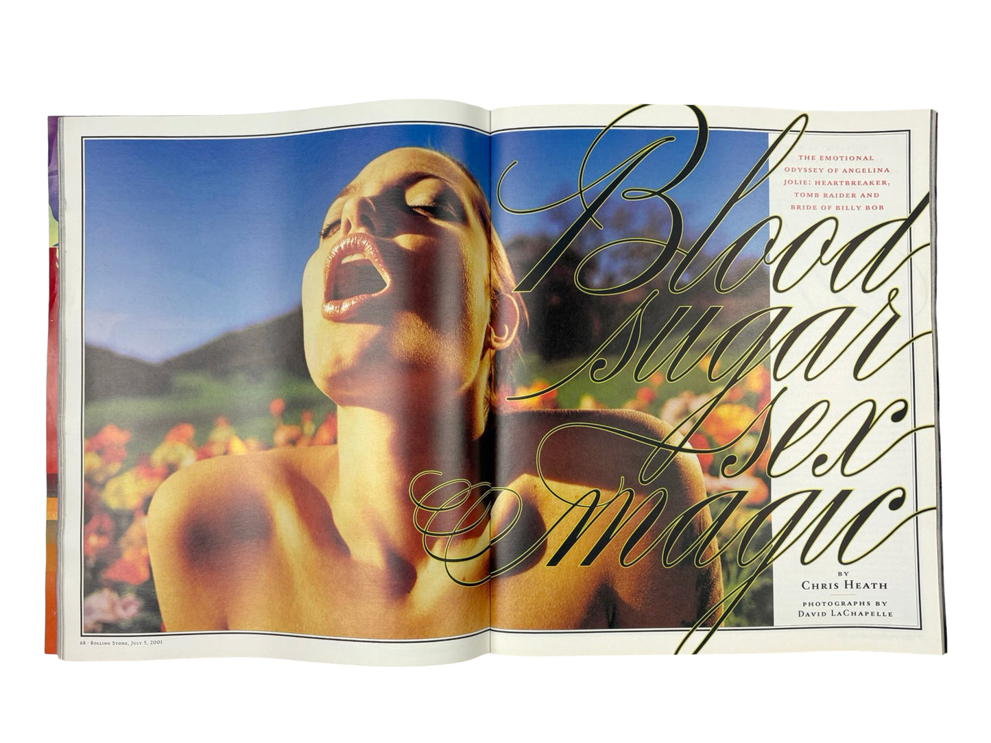 Rolling Stone Magazine Angelina Jolie July 2001
