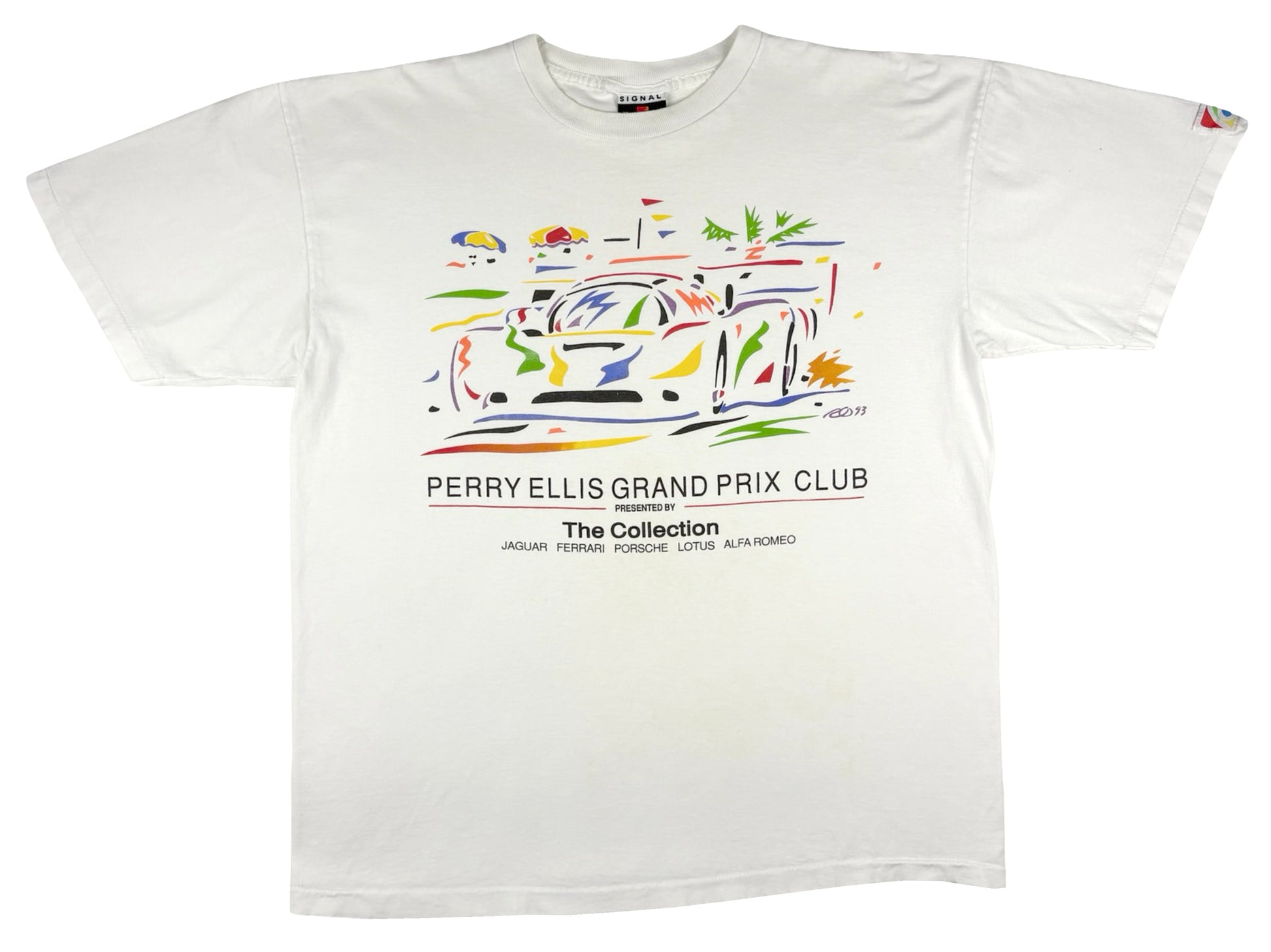Vintage Perry Ellis Grand Prix 1993 T-Shirt