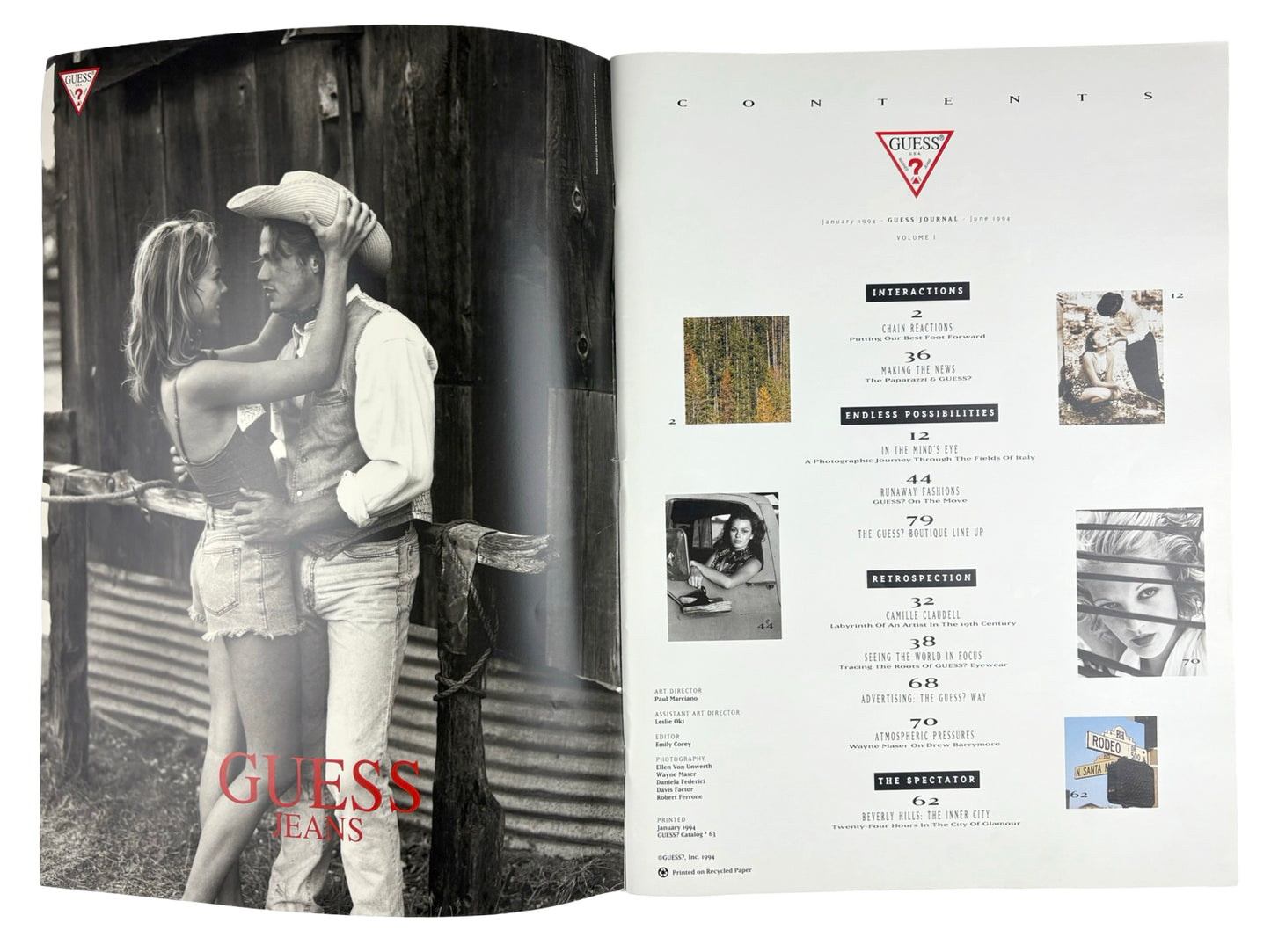 Guess Journal Semestral Magazine 1994