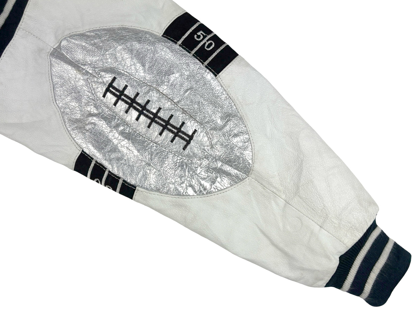 Michael Hoban Leather Football Jacket