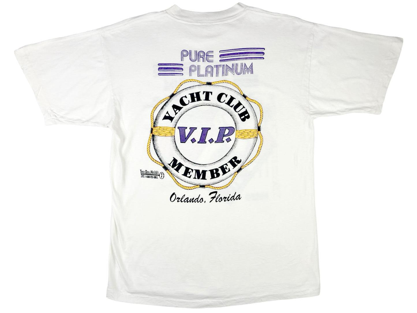 Thee Dollhouse Pure Platinum 'Yacht Club' T-Shirt