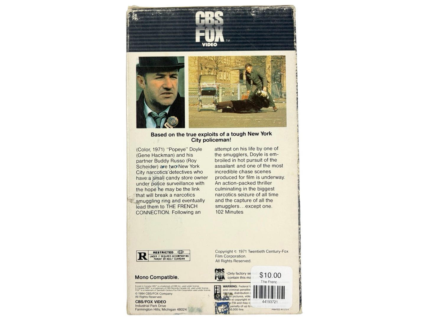 The French Connection VHS