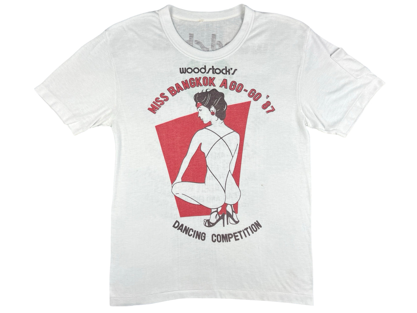 Vintage Patrick Nagel Style Miss Bangkok A Go-Go 1987 T-Shirt