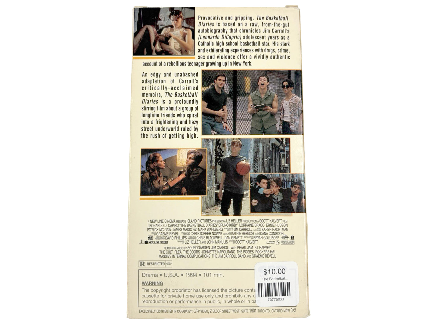 The Basketball Diaries VHS