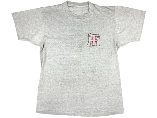 Vintage Talking Heads Heather grey Faded T-Shirt 80s Worn 