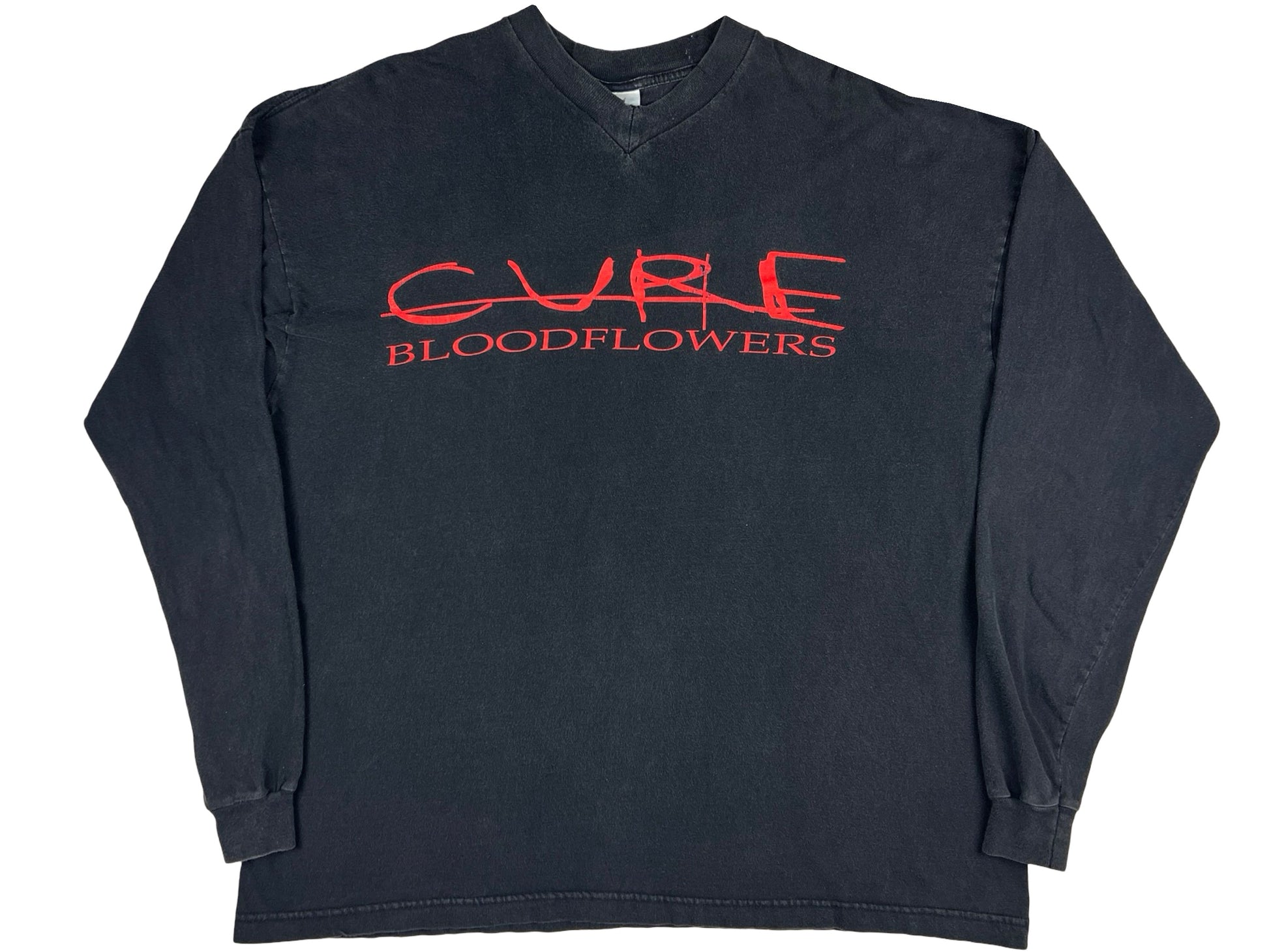 Vintage The Cure 'Bloodflowers' L/S Shirt 80s 90s Robert Smith Emo Goth Indie Rock Band