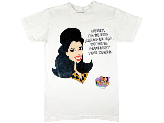 Vintage The Nanny TV Show White T-Shirt Fran Drescher 90s