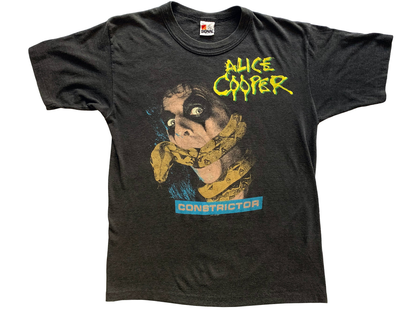 Vintage Alice Cooper 'Constrictor' Tour Black T-Shirt 80s Rock n Roll
