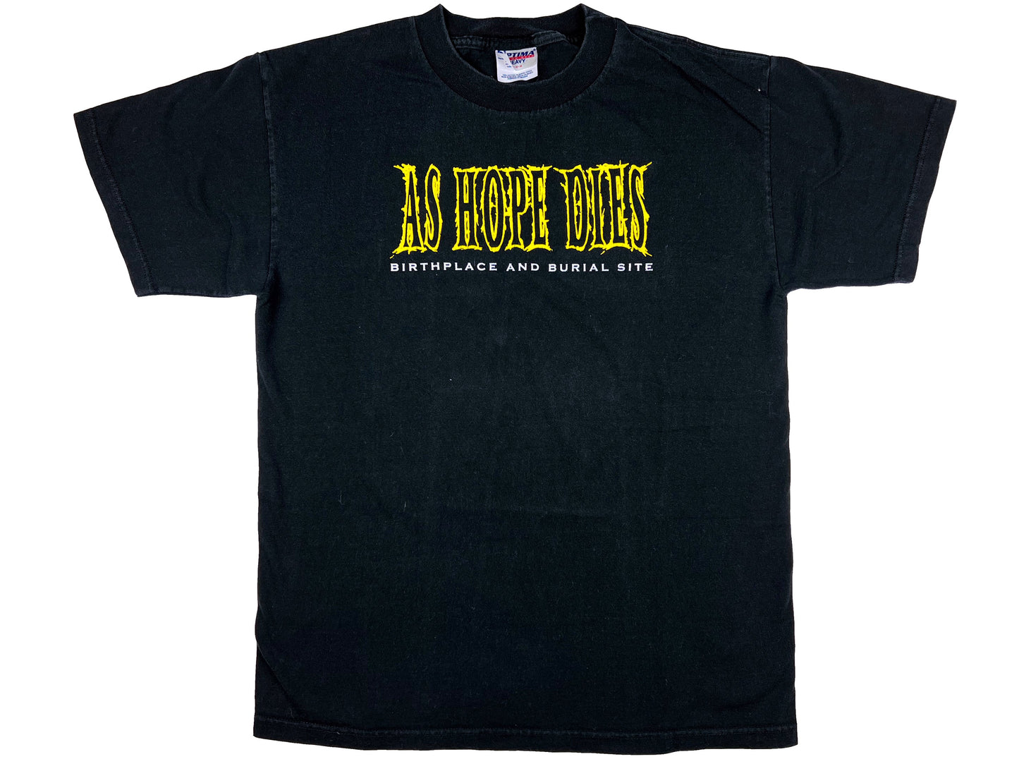 Vintage As Hope Dies 'Birthplace and Burial Site' Black T-Shirt Metalcore hardcore Metal 90s y2k
