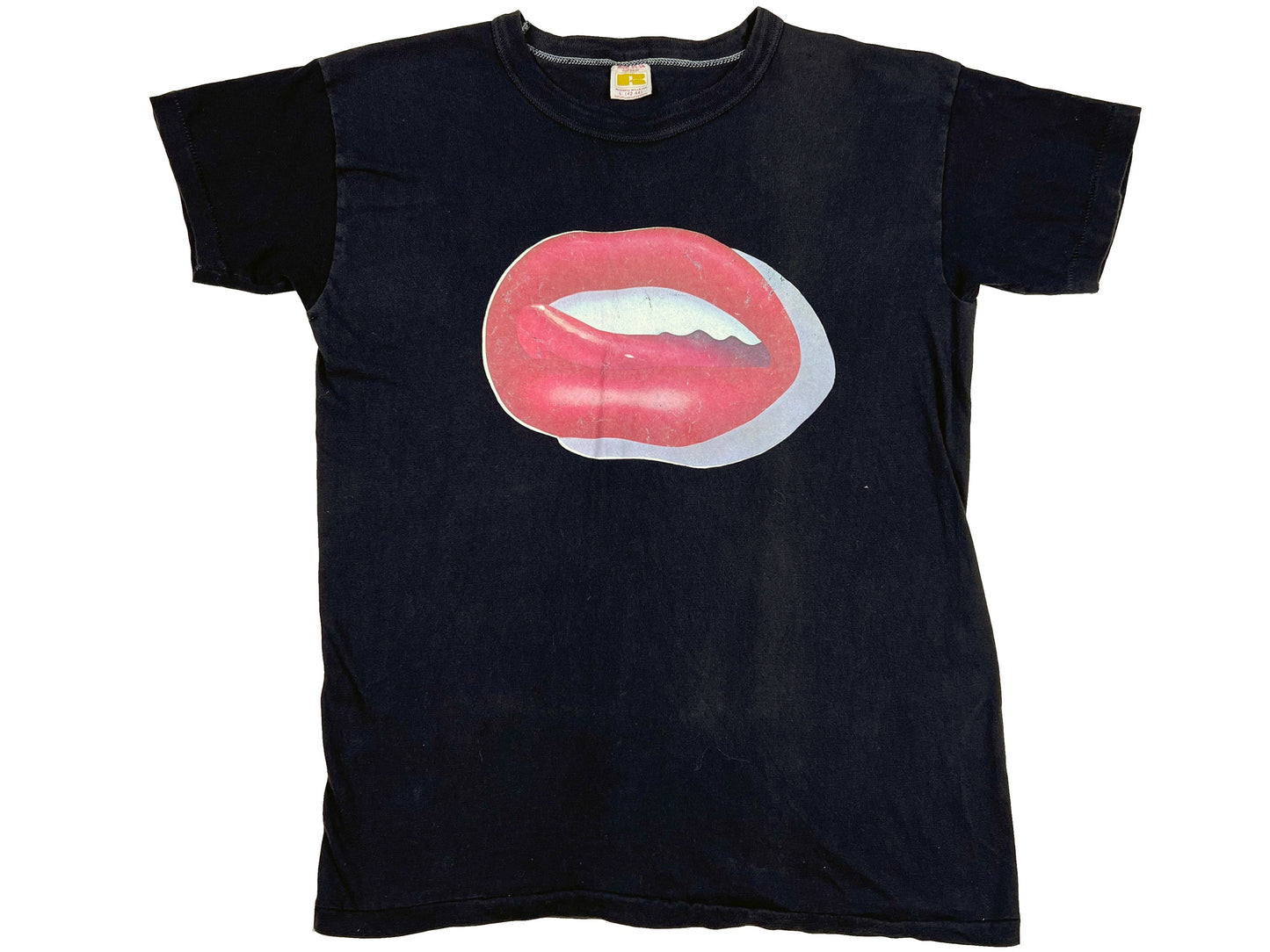 Vintage Charles White III Lips Black T-Shirt